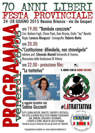 ANPI Monza Brianza - manifesto per Festa Provinciale