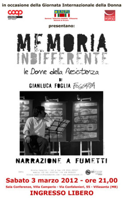ANPI Villasanta - manifesto Memoria indifferente