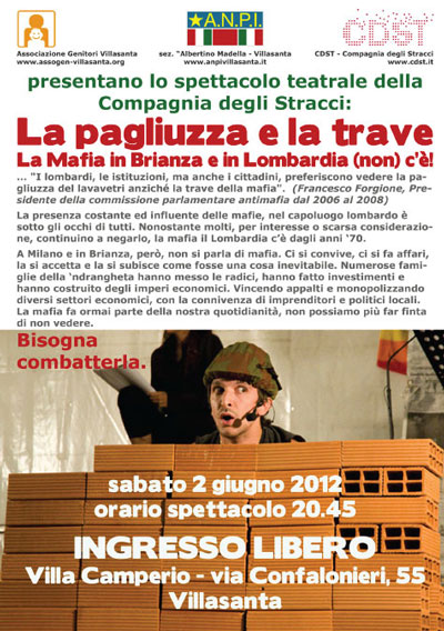 ANPI Villasanta - flyer La pagliuzza e la trave
