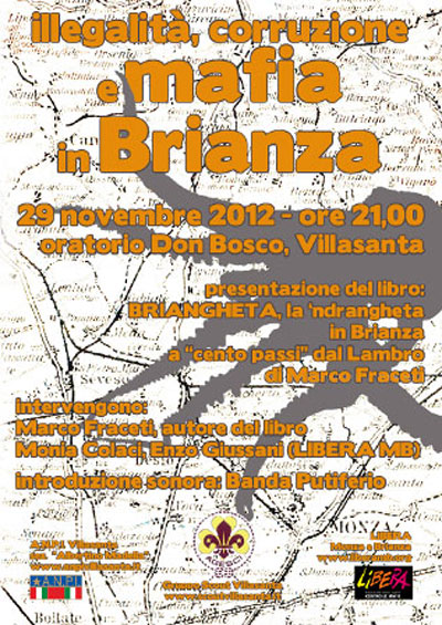 ANPI Villasanta - manifesto Mafia in Brianza