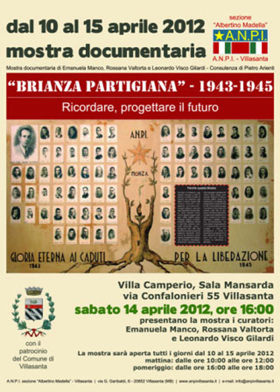 ANPI Villasanta - manifesto Giorno della Memoria