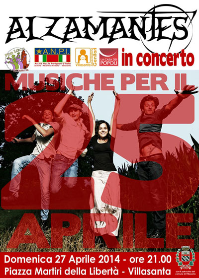 ANPI Villasanta - manifesto Alzamantes in concerto