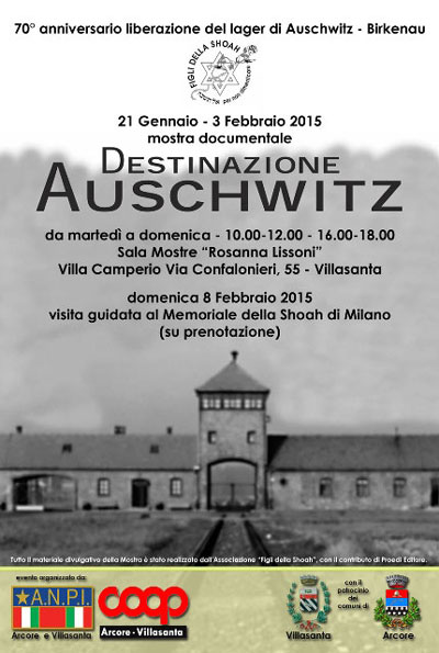 ANPI Villasanta - manifesto e flyer Giorno della Memoria