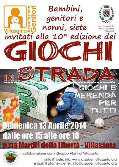 Associazione Genitori - manifesto Giochi in Strada