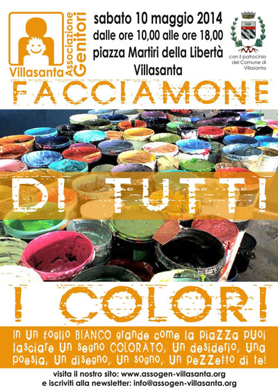 Associazione Genitori - manifesto e flyer Facciamone di tutti i colori
