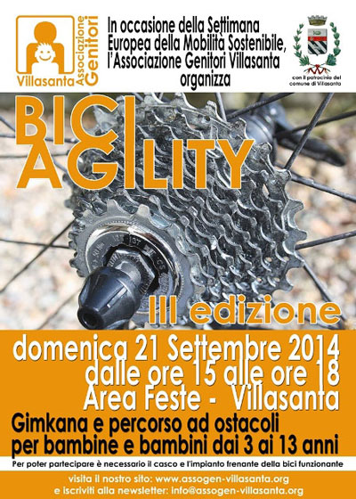 Associazione Genitori - manifesto Biciagility