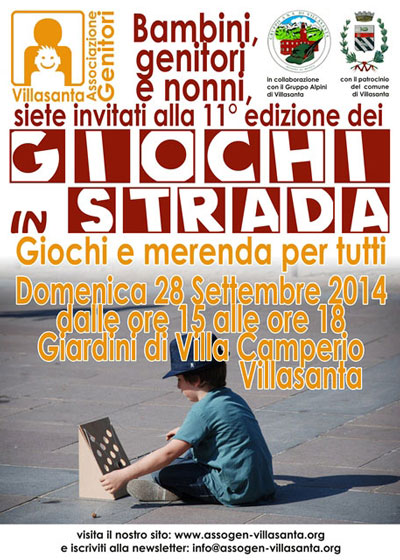 Associazione Genitori - manifesto Giochi in Strada