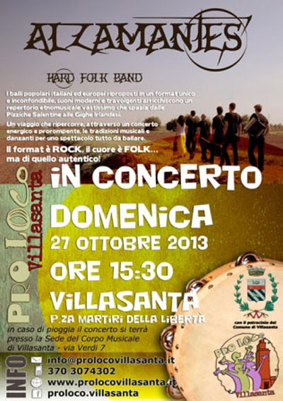 Proloco - manifesto concerto Alzamantes