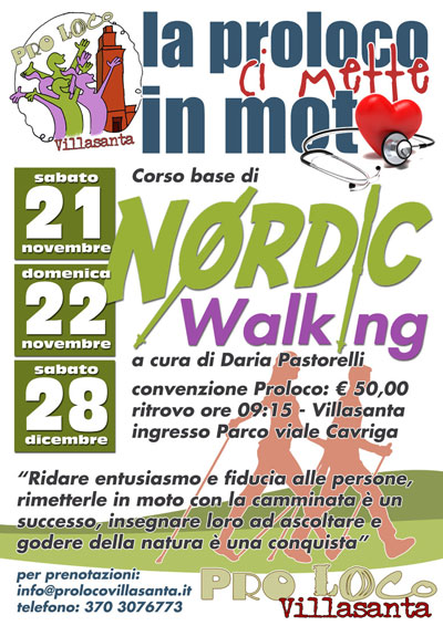 Proloco - manifesto Nordic Walking