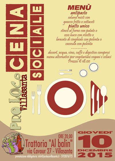 Proloco - manifesto cena sociale