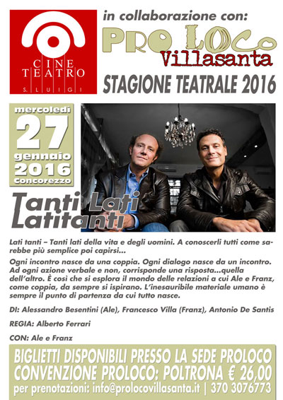 Proloco - manifesto invito a teatro