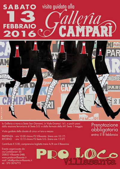 Proloco - manifesto visita alla Galleria Campari