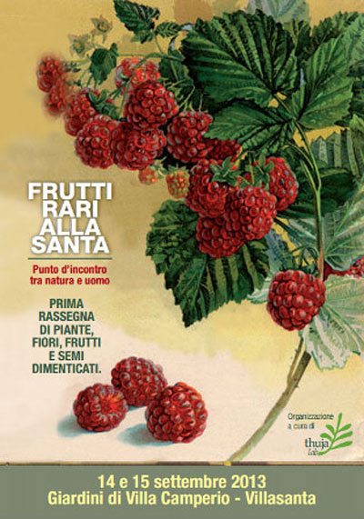 Thuja Lab - manifesto e flyer Frutti rari alla Santa 1° edizione