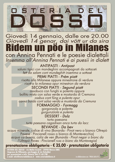Thuja Lab - flyer incontri letterari