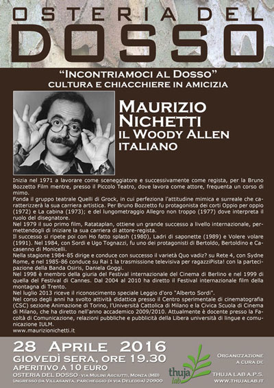Thuja Lab - flyer incontri letterari