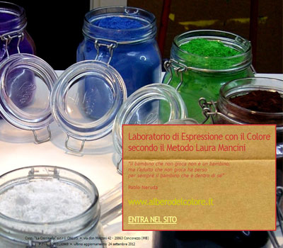realizzazione sito www.alberodelcolore.it