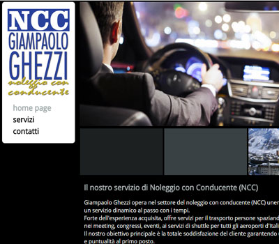 realizzazione sito www.ghezzi-servizi-ncc.it