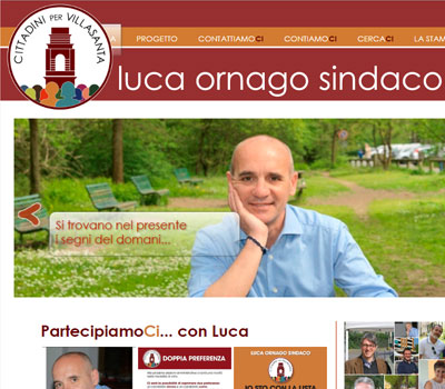 realizzazione sito www.lucasindaco.it