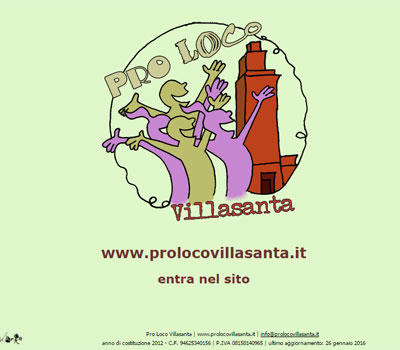 realizzazione sito www.prolocovillasanta.it